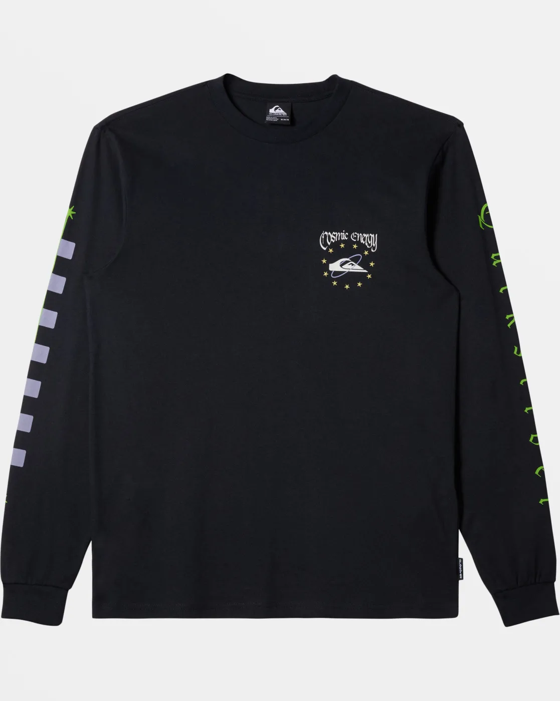 Quiksilver Tees>Cosmic Long Sleeve T-Shirt BLACK