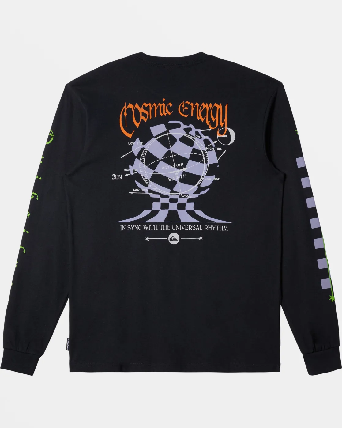 Quiksilver Tees>Cosmic Long Sleeve T-Shirt BLACK
