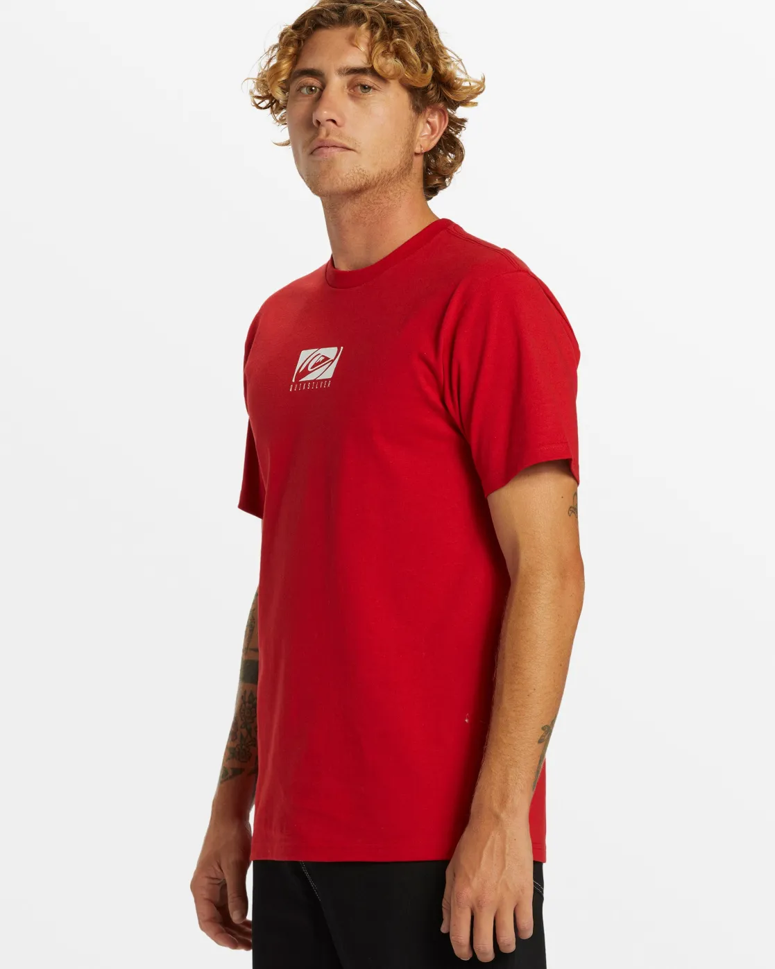 Quiksilver Tees>Cropped Oversized T-Shirt - SALSA