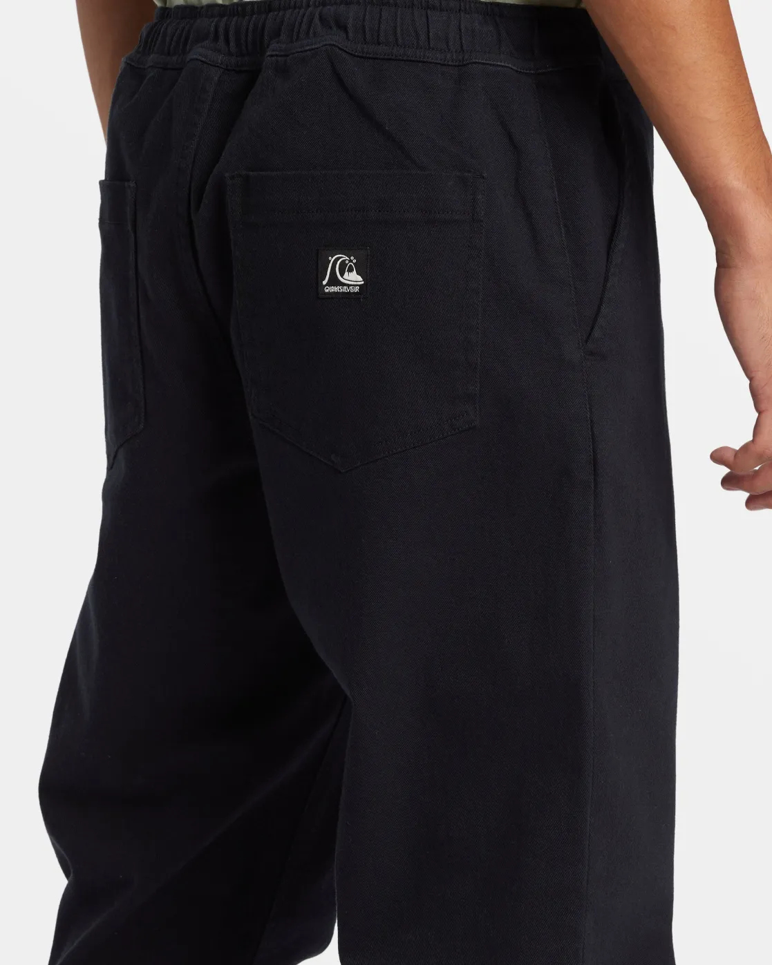 Quiksilver Pants | Under $100>DNA Beach Elastic Waist Pants BLACK