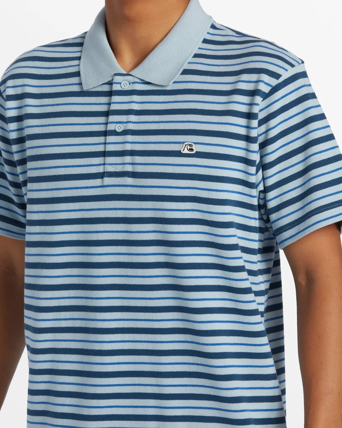 Quiksilver Tees>DNA Polo Crew Neck Top WINTERSKYDNAPOLO