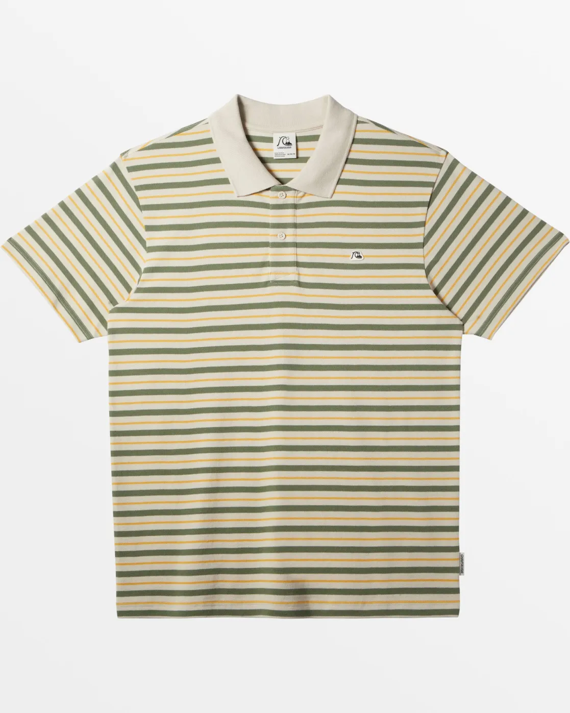 Quiksilver Tees>DNA Polo Crew Neck Top SILVERBIRCHDNAPOLO