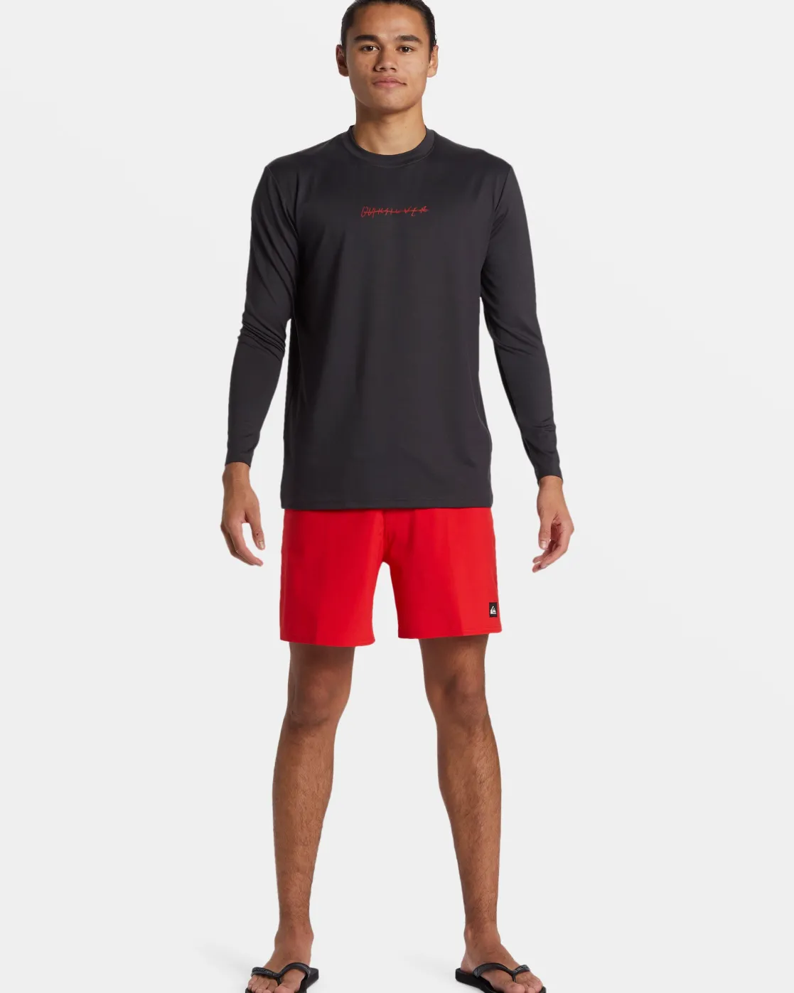 Quiksilver Rashguards | Under $50>DNA Rushed Long Sleeve Surf Tee TARMAC