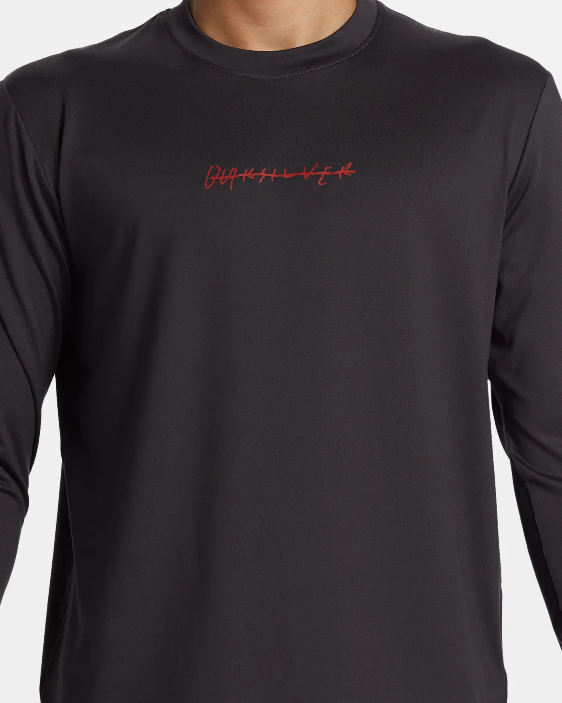 Quiksilver Rashguards | Under $50>DNA Rushed Long Sleeve Surf Tee TARMAC