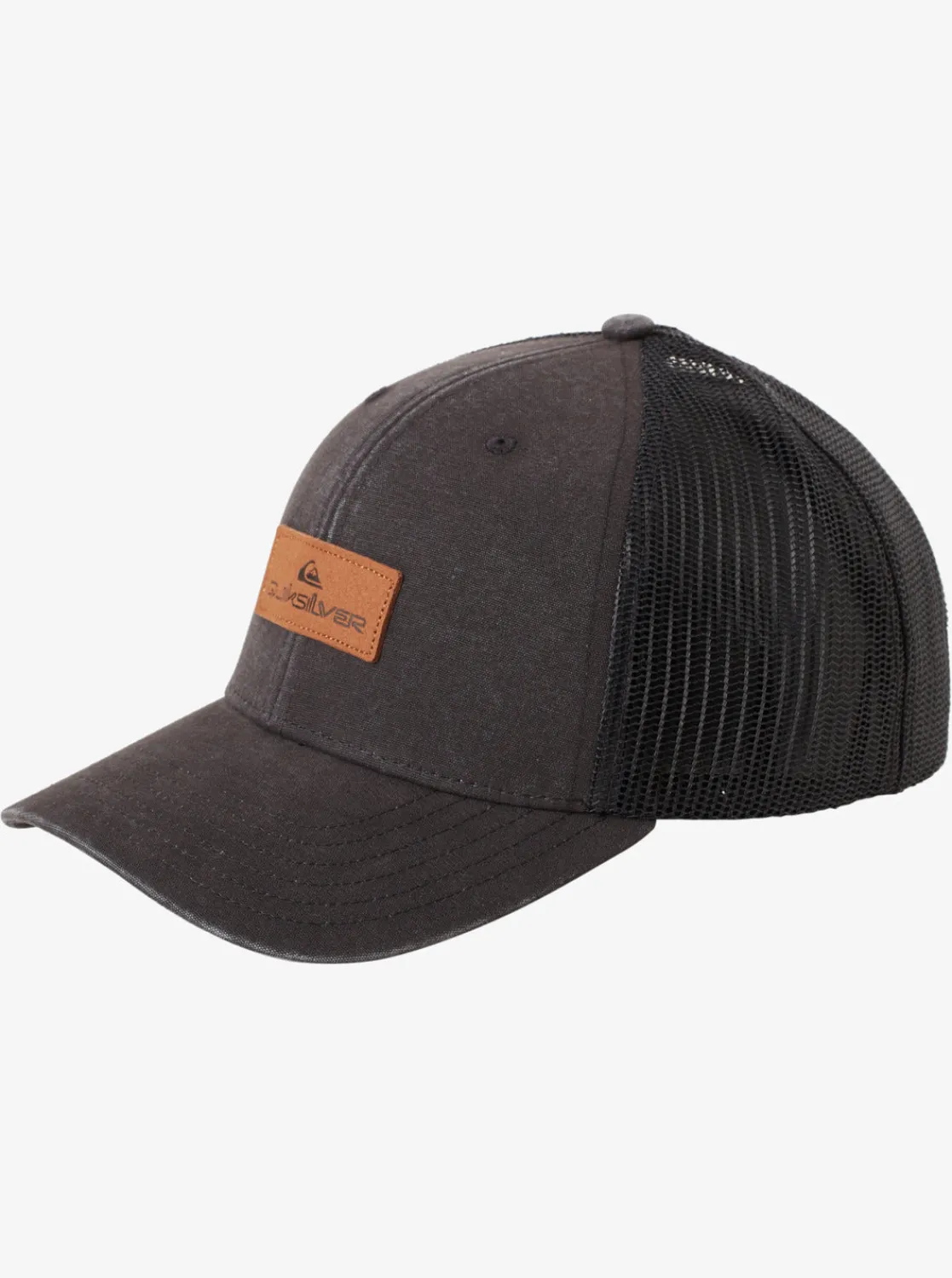 Quiksilver Hats>Down The Hatch Trucker Hat BLACK