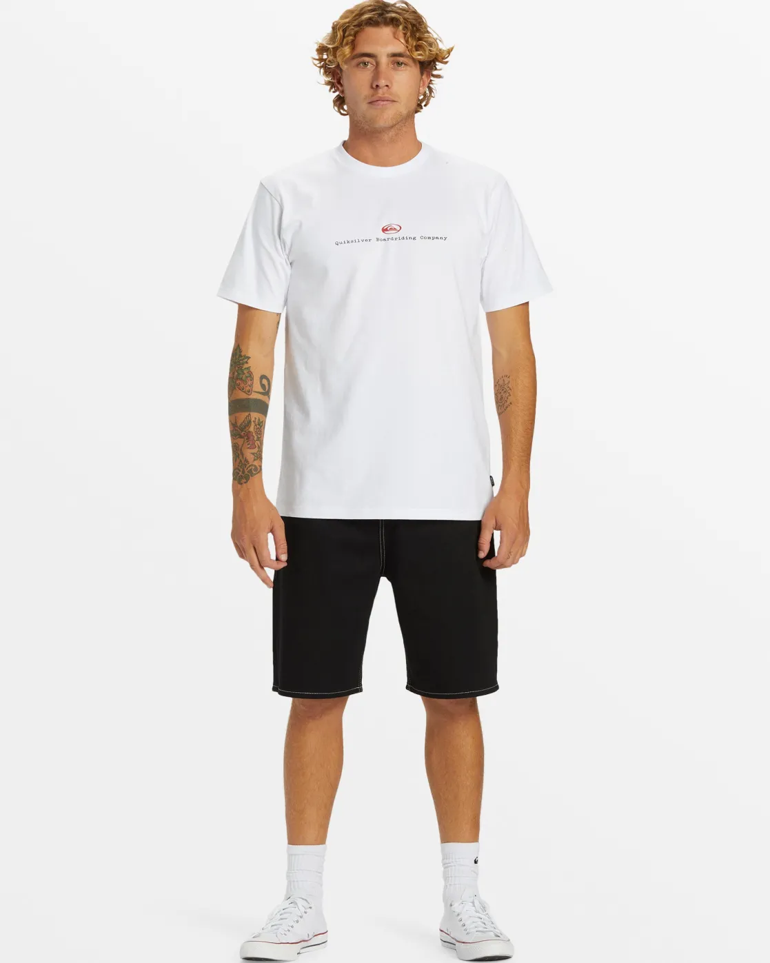 Quiksilver Tees>Early Days Oversized T-Shirt - WHITE