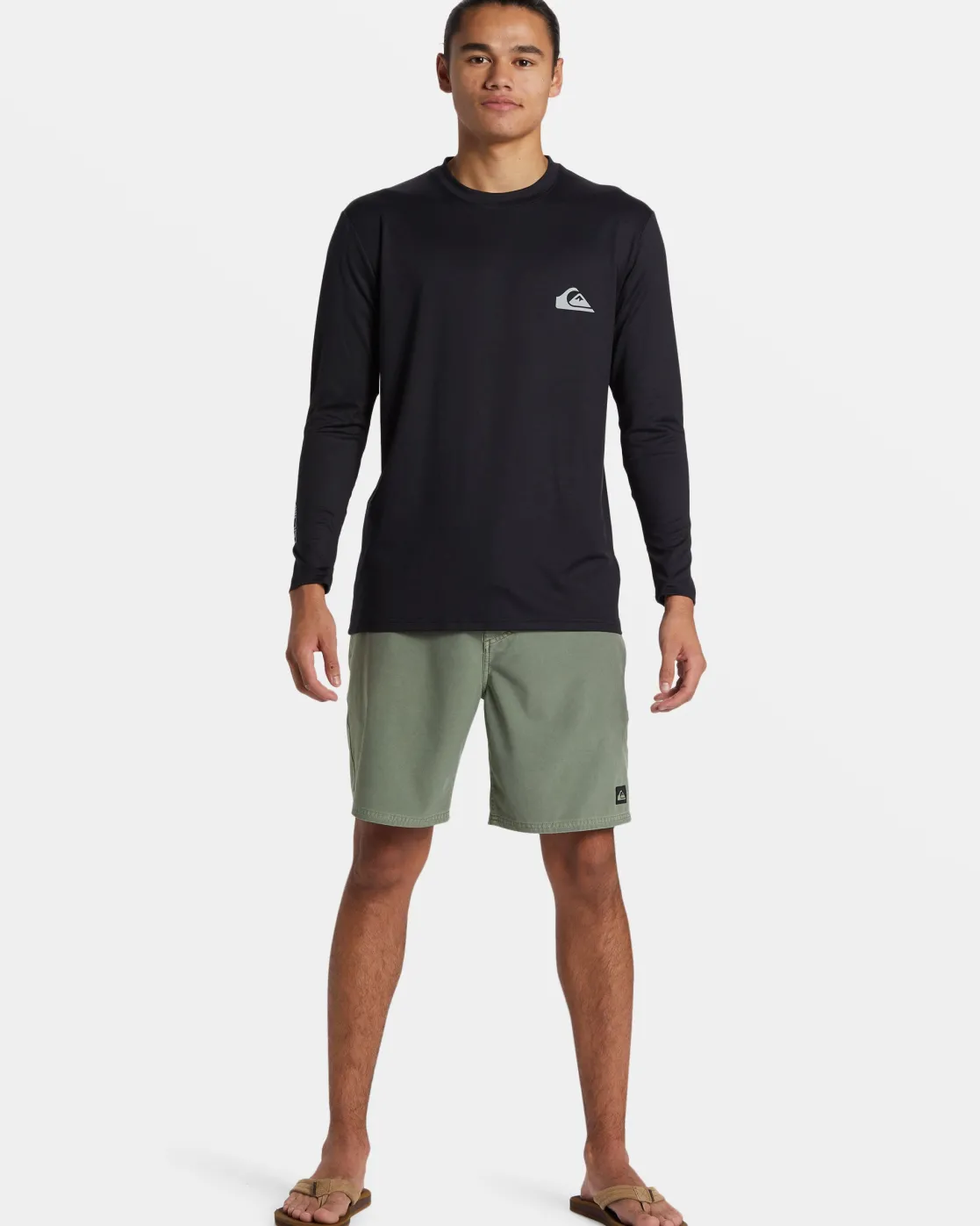 Quiksilver Rashguards>Everyday Long Sleeve Surf Tee BLACK