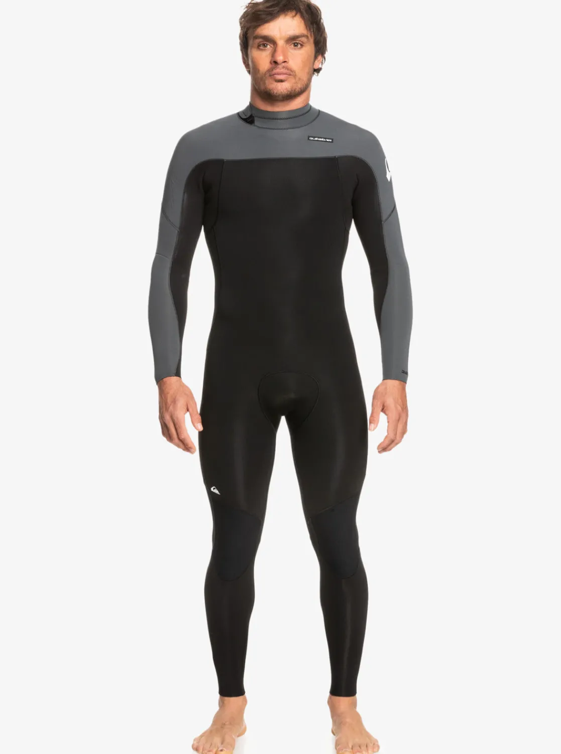 Quiksilver Wetsuits>3/2 Everyday Sessions Back-Zip Wetsuit BLACK/GUNMETAL
