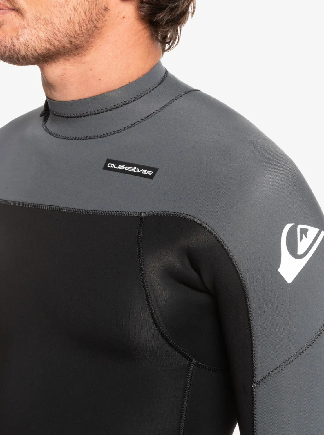 Quiksilver Wetsuits>3/2 Everyday Sessions Back-Zip Wetsuit BLACK/GUNMETAL
