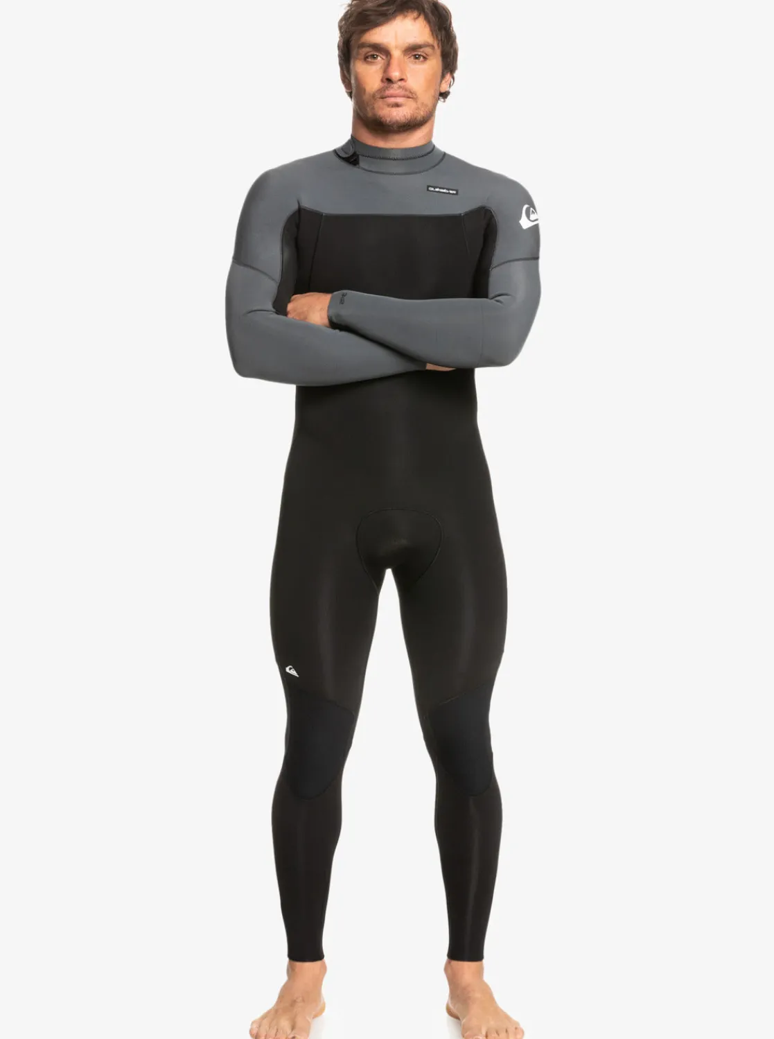 Quiksilver Wetsuits>3/2 Everyday Sessions Back-Zip Wetsuit BLACK/GUNMETAL