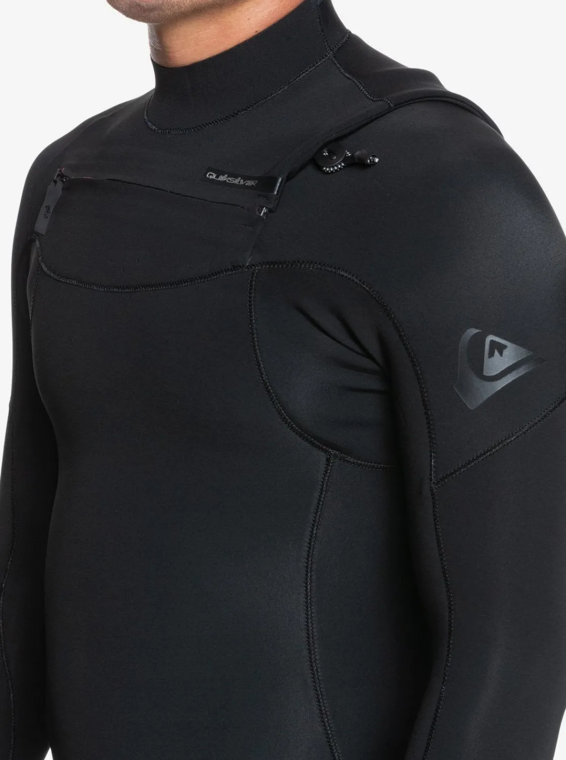 Quiksilver Wetsuits>4/3 Everyday Sessions Chest Zip Wetsuit BLACK
