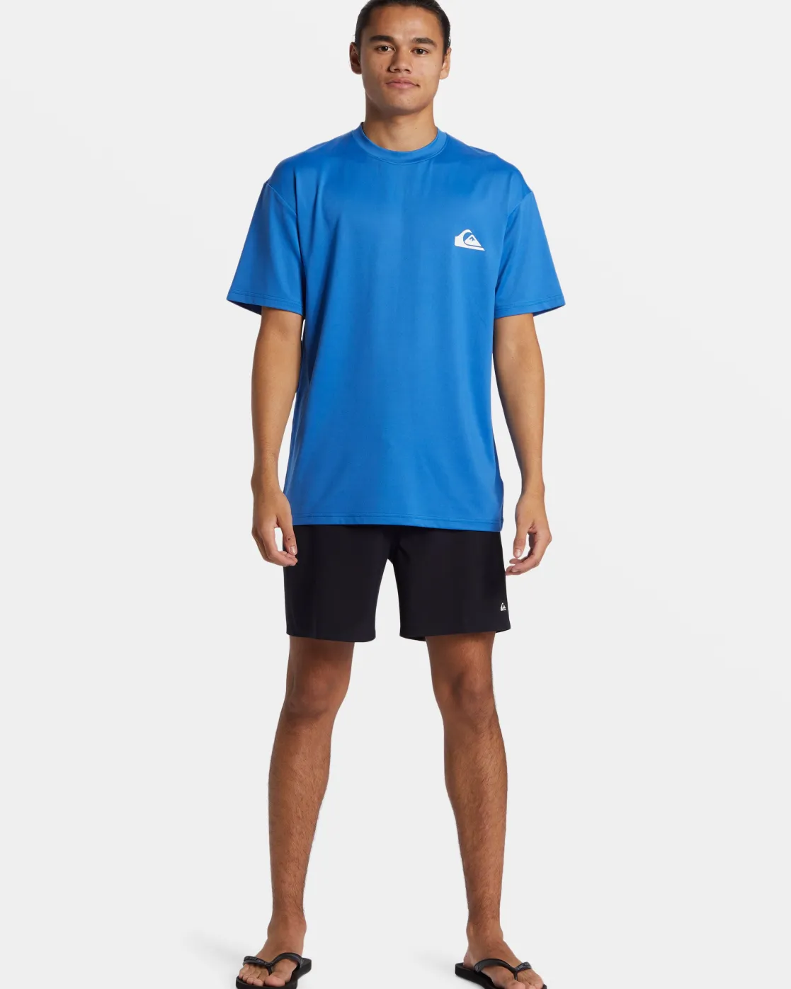 Quiksilver Rashguards>Everyday Short Sleeve Surf Tee NEBULASBLUE