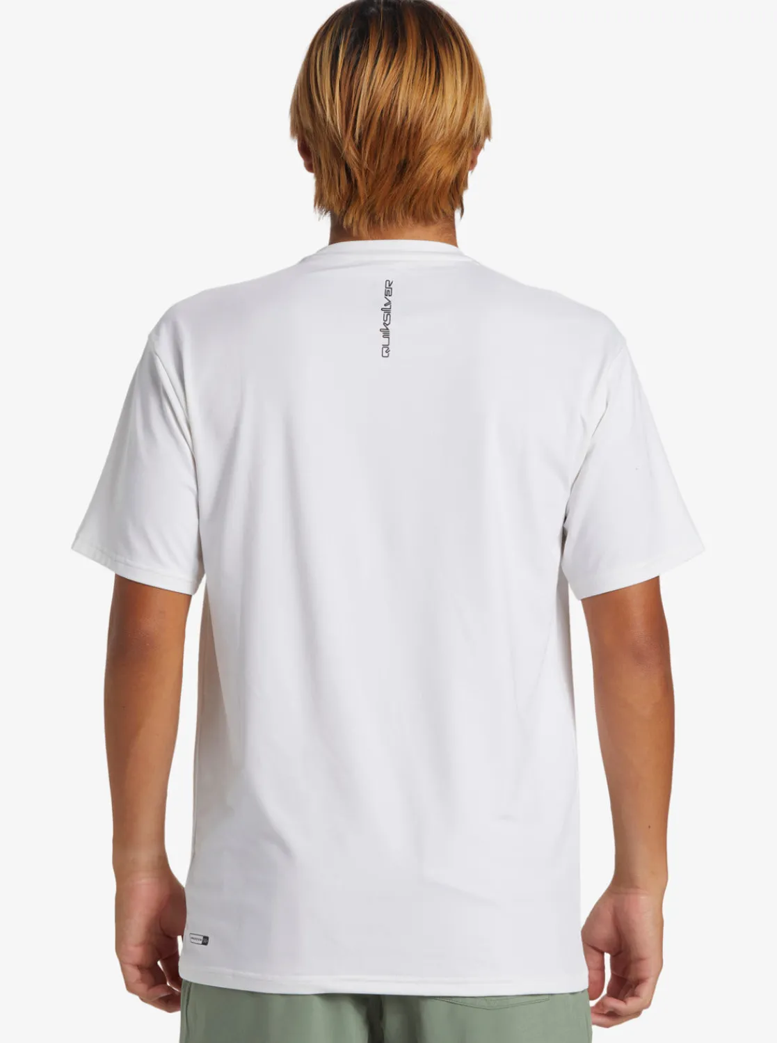 Quiksilver Rashguards>Everyday Short Sleeve Surf Tee WHITE