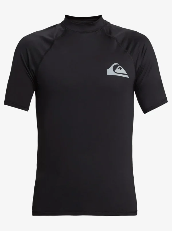 Quiksilver Rashguards>Everyday UPF 50 Short Sleeve Rashguard BLACK