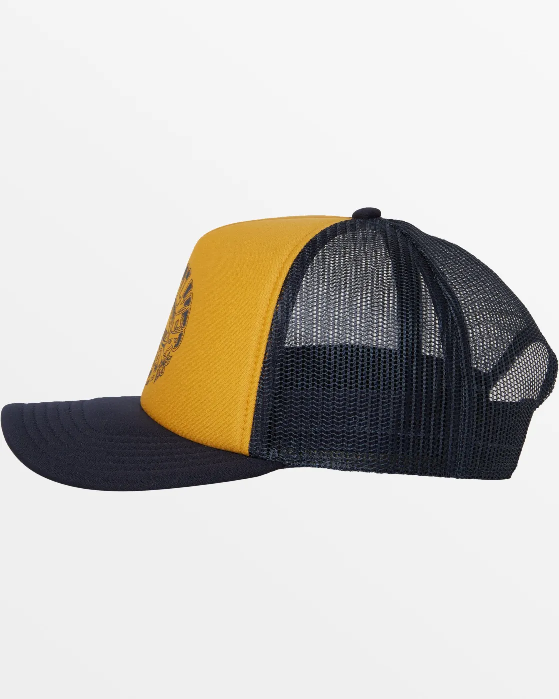 Quiksilver Hats>Foam Staller Trucker Hat MUSTARD