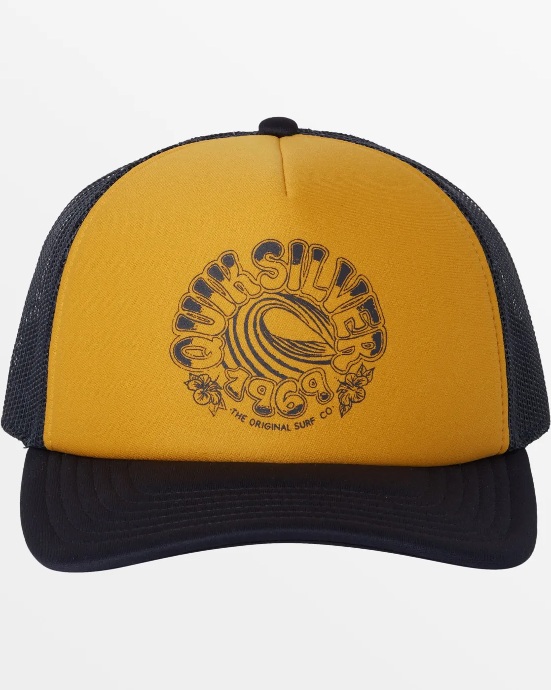 Quiksilver Hats>Foam Staller Trucker Hat MUSTARD