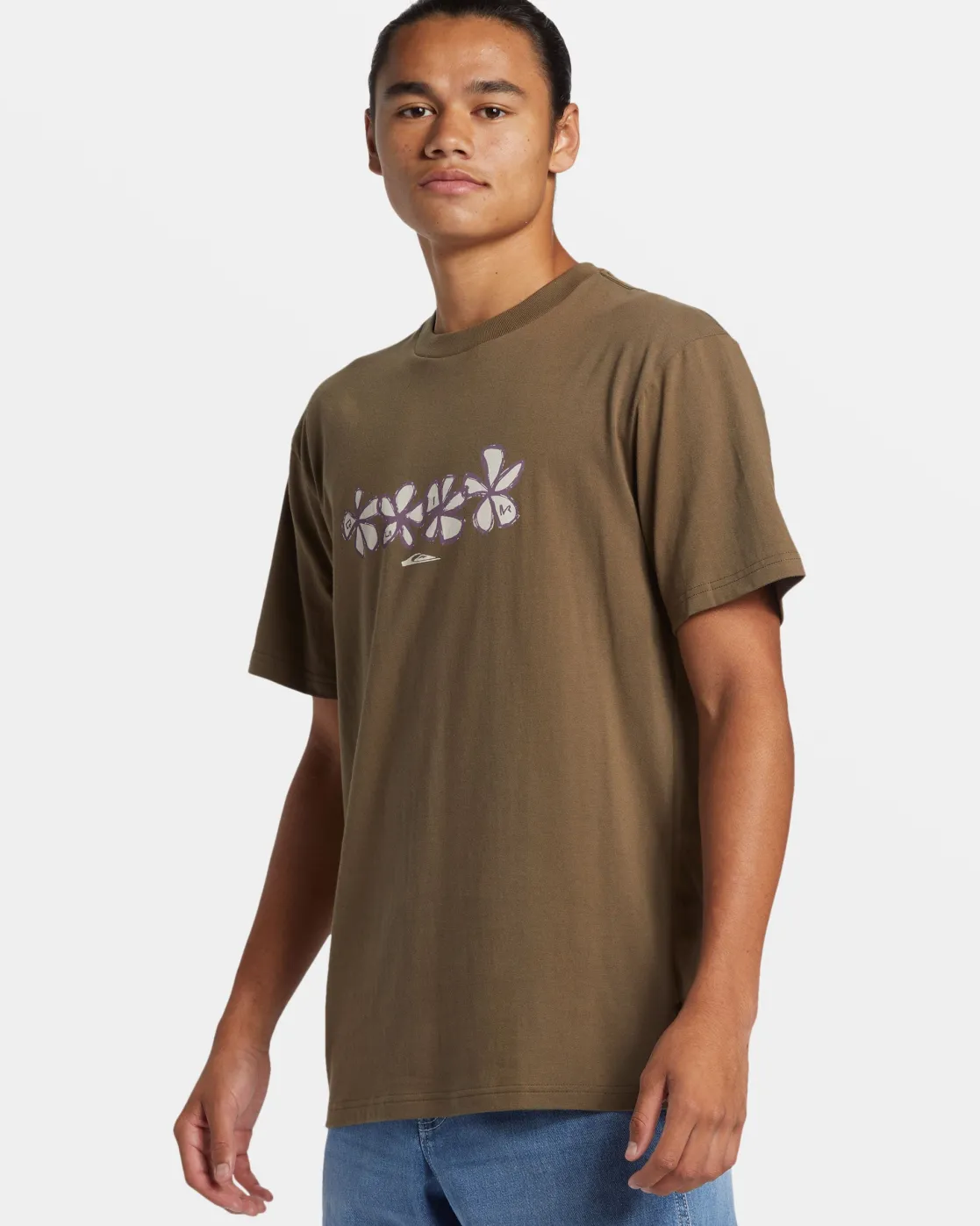 Quiksilver Tees>Four Flowers T-Shirt CANTEEN