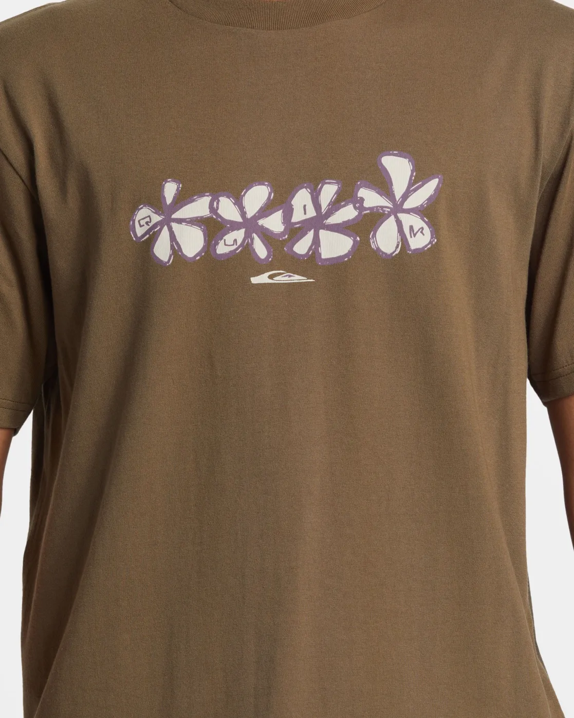 Quiksilver Tees>Four Flowers T-Shirt CANTEEN