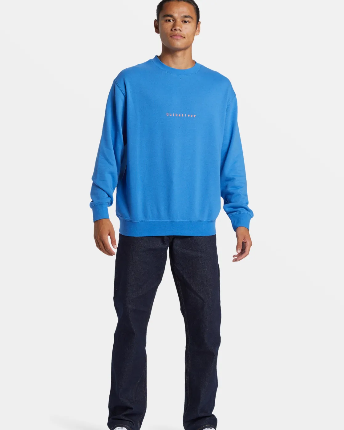 Quiksilver Sweatshirts & Hoodies | Under $100>Graphic Crewneck Sweatshirt NEBULASBLUE