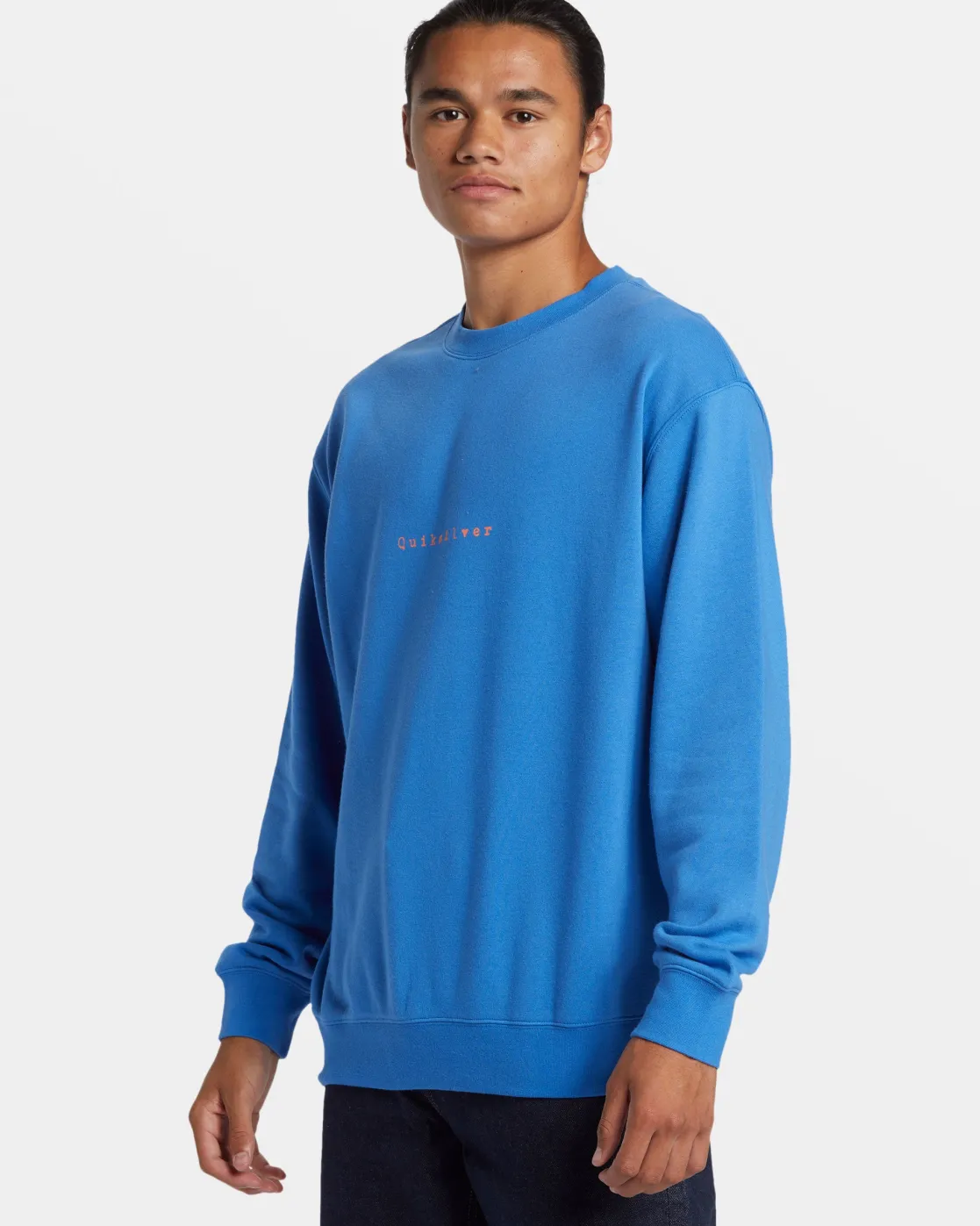 Quiksilver Sweatshirts & Hoodies | Under $100>Graphic Crewneck Sweatshirt NEBULASBLUE