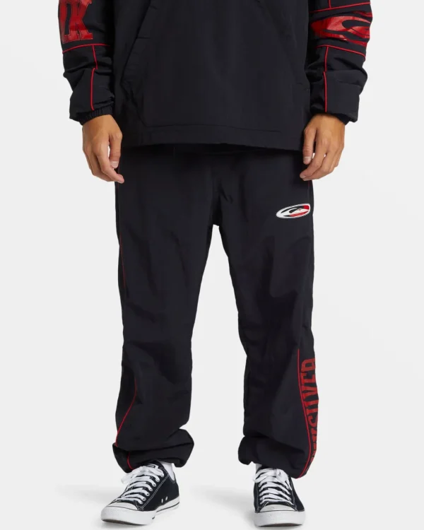 Quiksilver Pants | Under $100>Griff Elastic Waist Track Pants BLACK