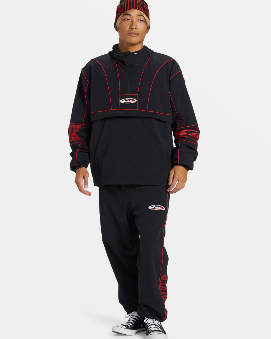 Quiksilver Pants | Under $100>Griff Elastic Waist Track Pants BLACK