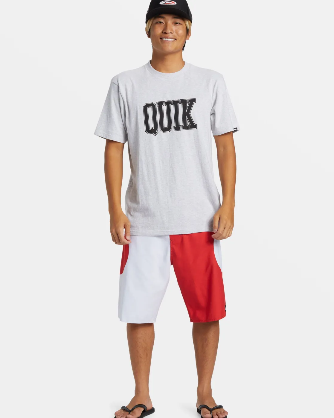 Quiksilver Tees>Griff Quik T-Shirt SNOWHEATHER