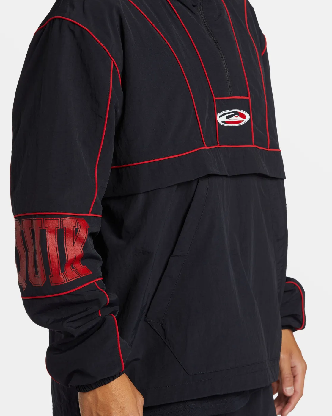 Quiksilver Jackets | Under $100>Griff Surf Half-Zip Jacket BLACK