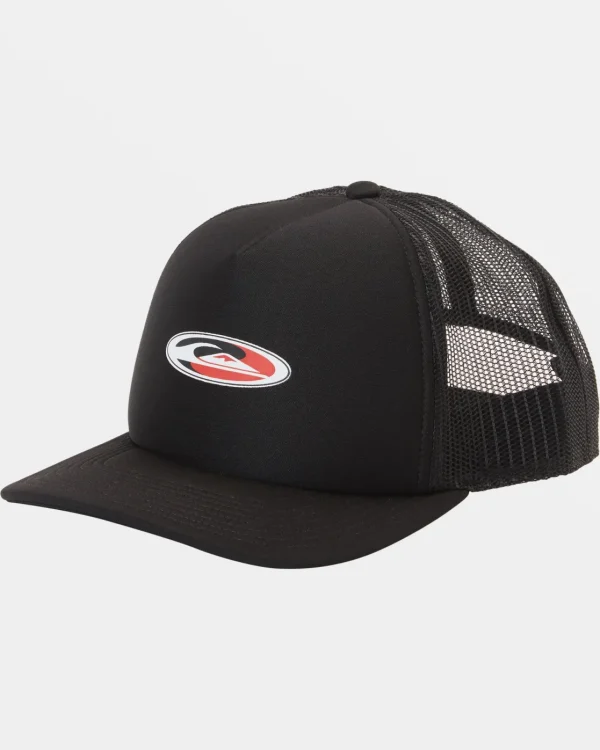 Quiksilver Hats>Griff Trucker Hat BLACK
