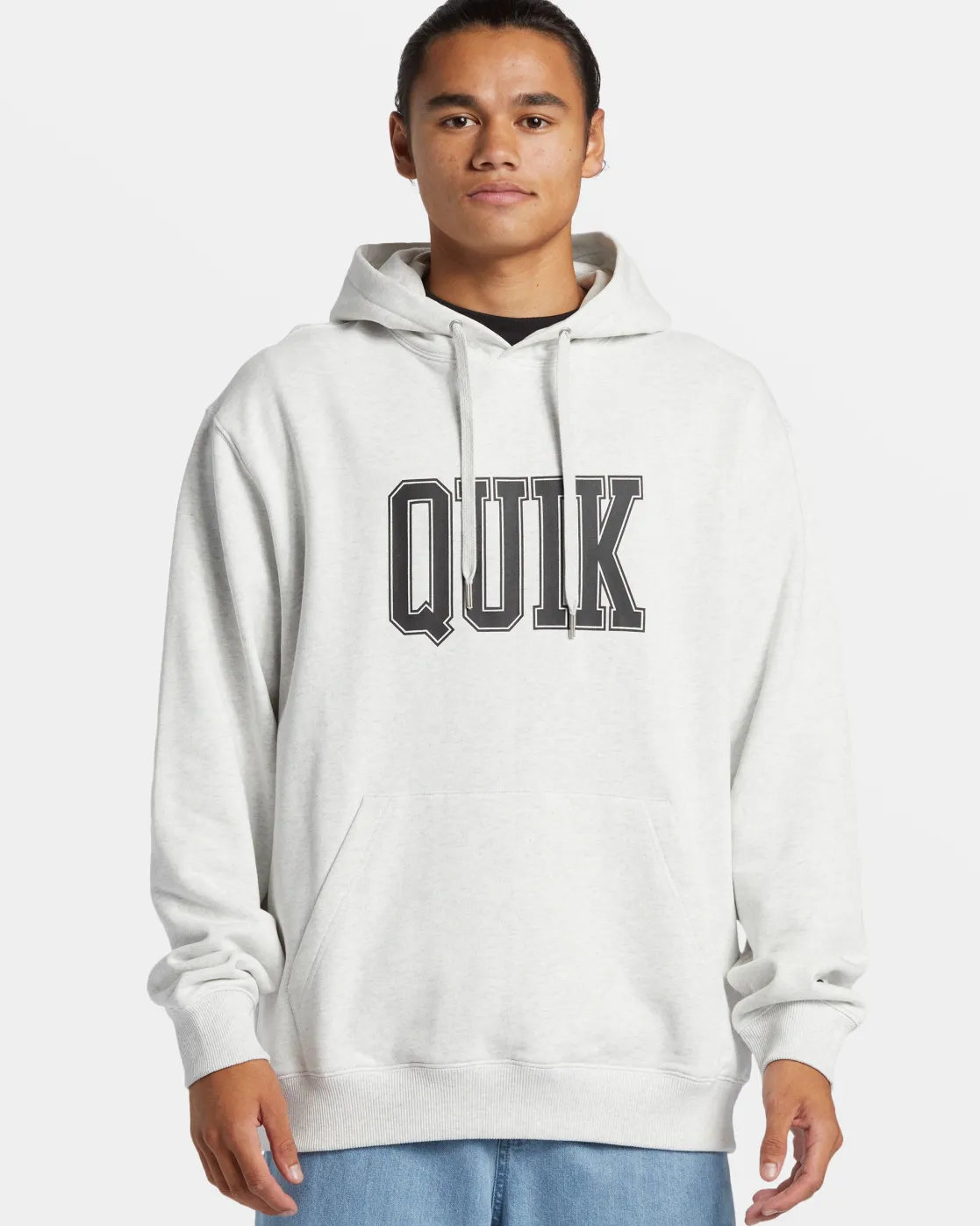 Quiksilver Sweatshirts & Hoodies | Under $100>Griffin Hoodie WHITEMARBLEHEATHER