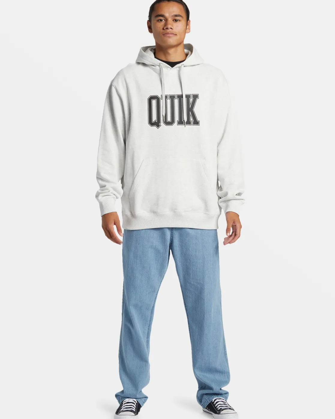Quiksilver Sweatshirts & Hoodies | Under $100>Griffin Hoodie WHITEMARBLEHEATHER