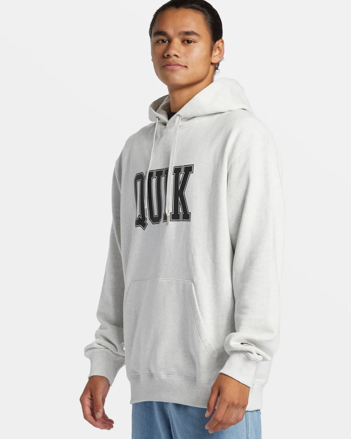 Quiksilver Sweatshirts & Hoodies | Under $100>Griffin Hoodie WHITEMARBLEHEATHER