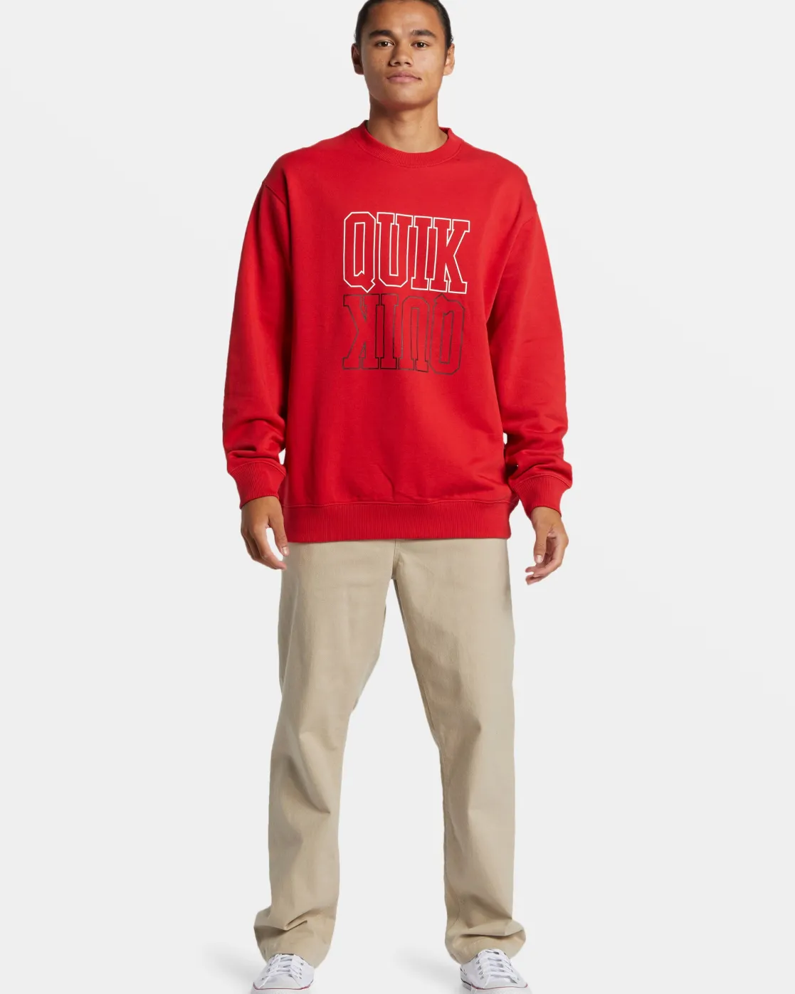Quiksilver Sweatshirts & Hoodies | Under $100>Griffin Pullover Sweatshirt SALSA