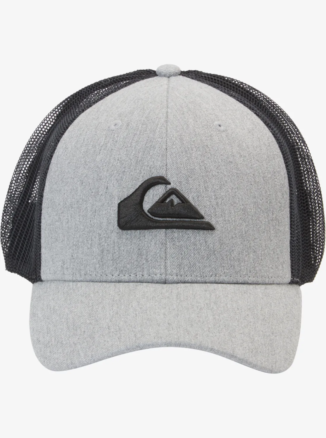 Quiksilver Hats>Grounder Trucker Hat HEATHERGREY