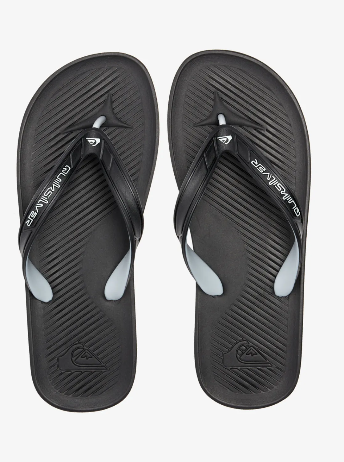 Quiksilver Sandals>Haleiwa Core Flip-Flops BLACK1