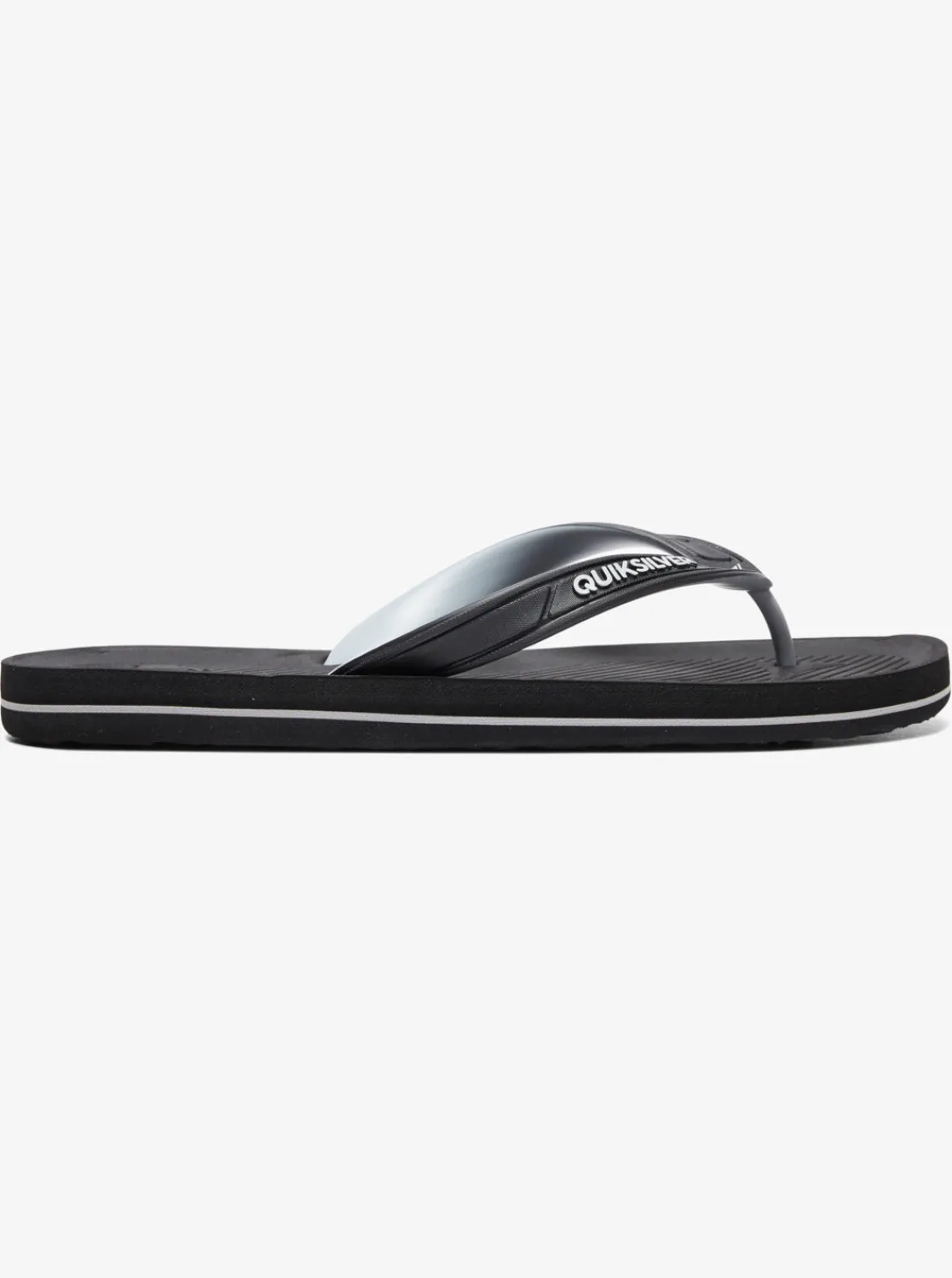 Quiksilver Sandals>Haleiwa Flip-Flops BLACK/GREY/BLACK