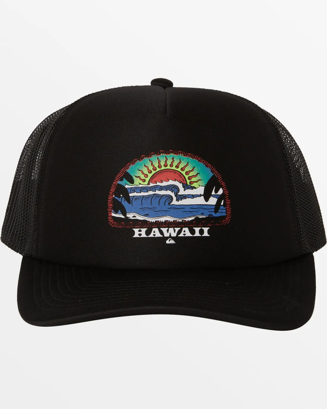 Quiksilver Hats>Hawaii Blazing Sun Trucker Hat BLACK
