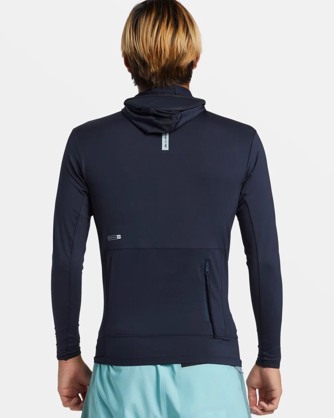 Quiksilver Rashguards>Highline UPF 50 Hooded Long Sleeve Rashguard DARKNAVY