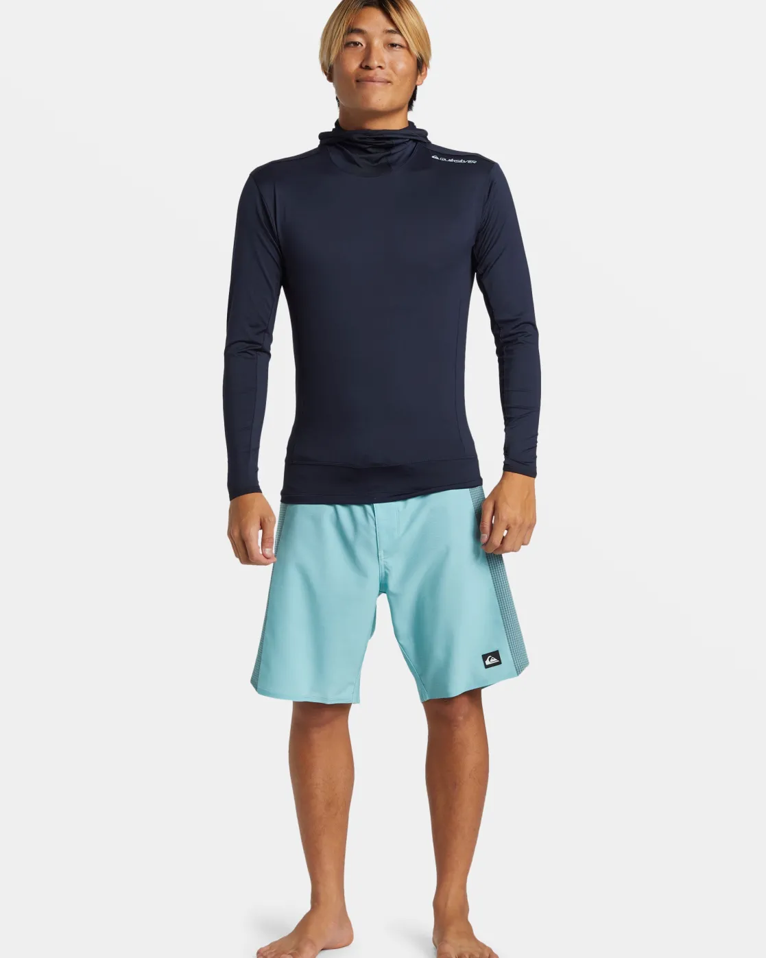 Quiksilver Rashguards>Highline UPF 50 Hooded Long Sleeve Rashguard DARKNAVY