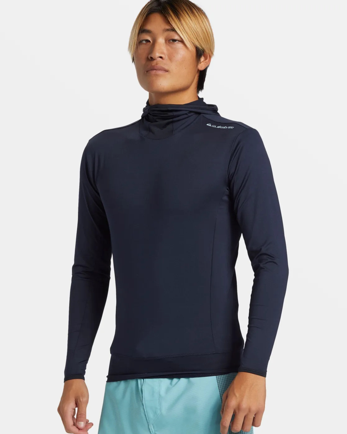 Quiksilver Rashguards>Highline UPF 50 Hooded Long Sleeve Rashguard DARKNAVY