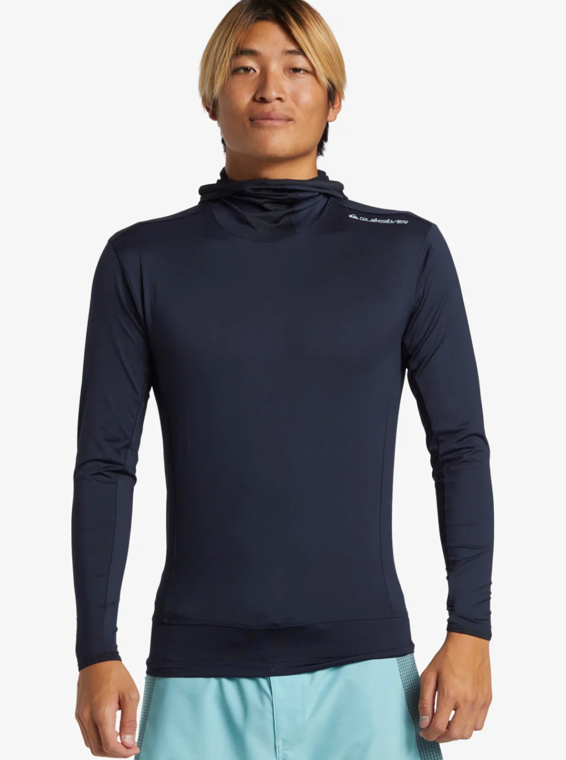 Quiksilver Rashguards>Highline UPF 50 Hooded Long Sleeve Rashguard DARKNAVY