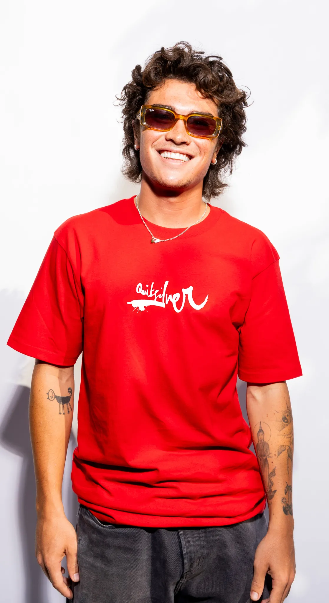 Quiksilver Tees | Under $50>Impaired Logo DNA T-Shirt SALSA