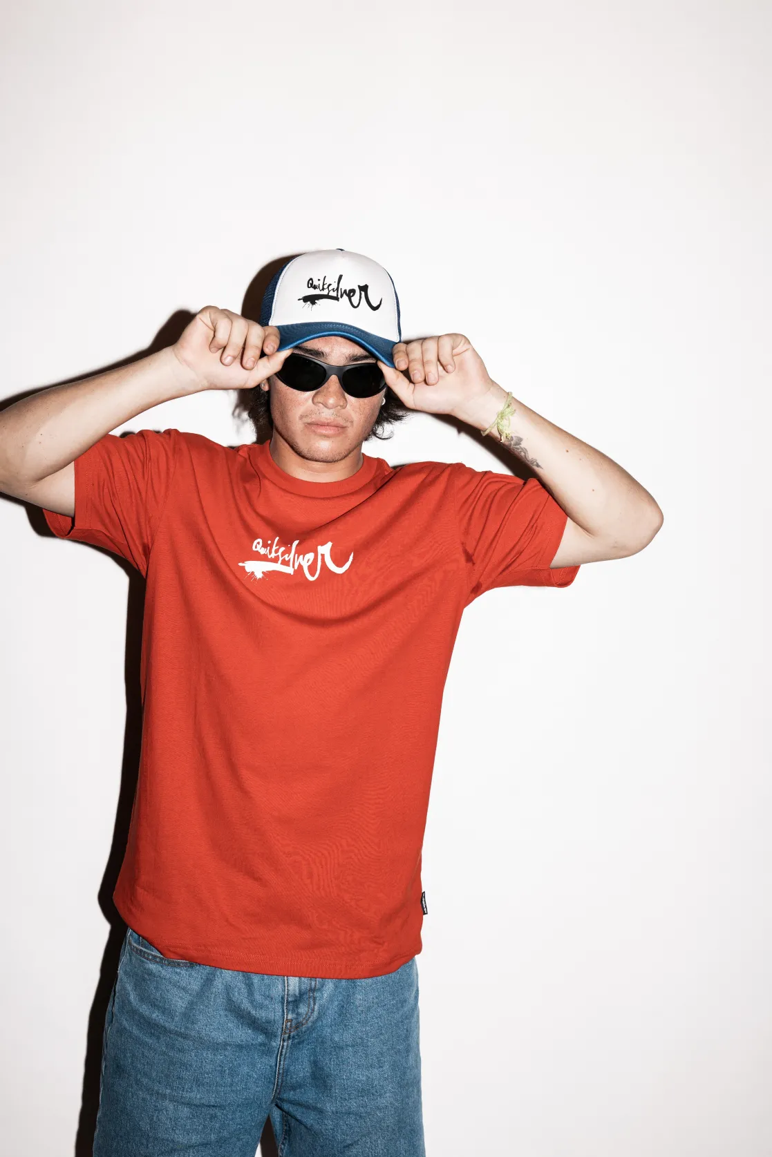Quiksilver Tees | Under $50>Impaired Logo DNA T-Shirt SALSA