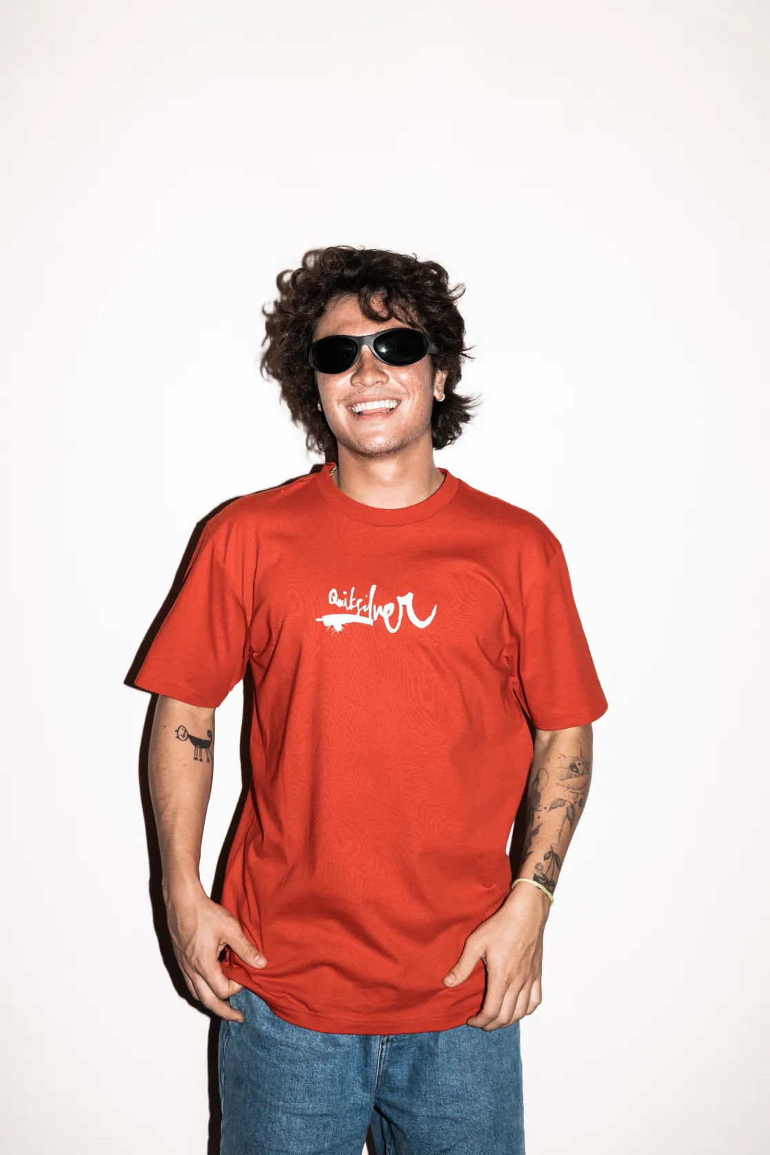 Quiksilver Tees | Under $50>Impaired Logo DNA T-Shirt SALSA