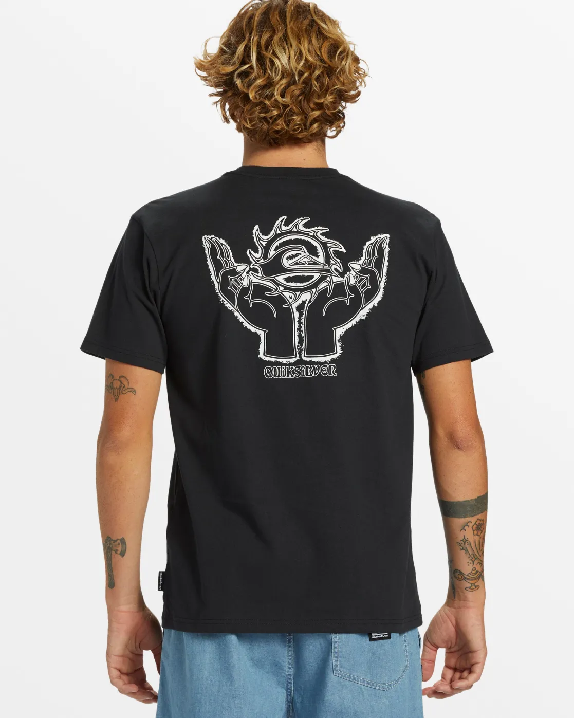 Quiksilver Tees>In Good Hands T-Shirt - BLACK