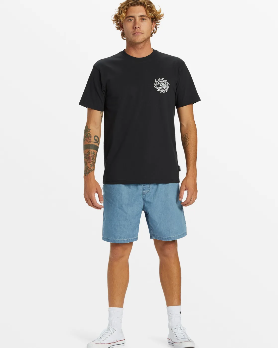 Quiksilver Tees>In Good Hands T-Shirt - BLACK