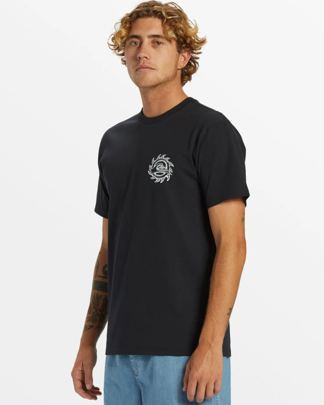 Quiksilver Tees>In Good Hands T-Shirt - BLACK