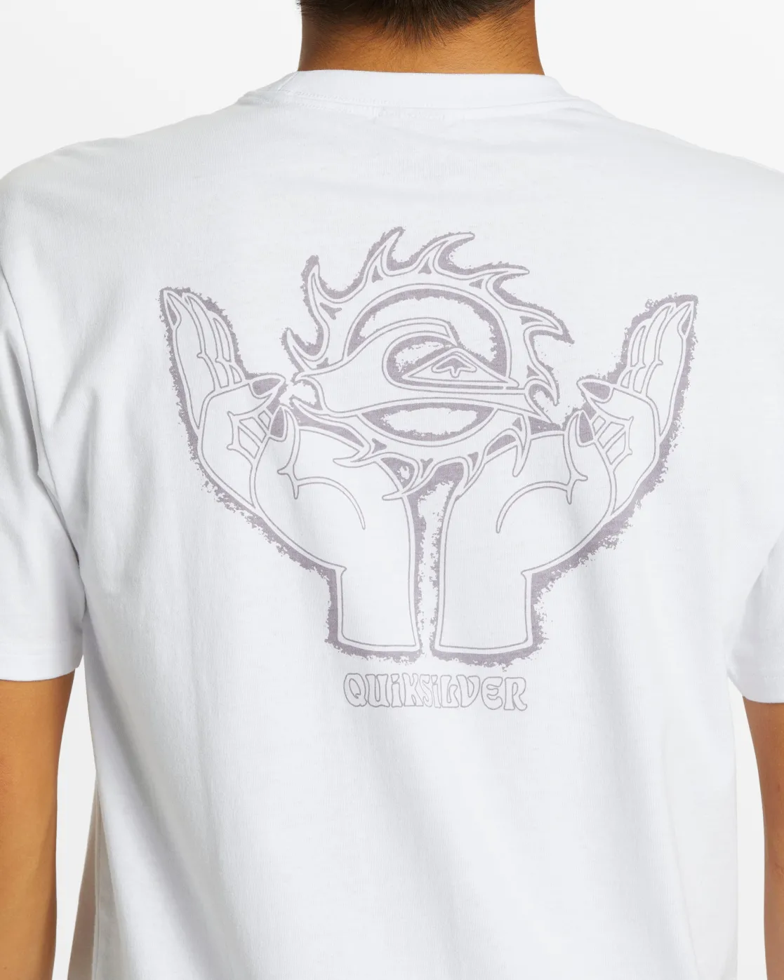 Quiksilver Tees>In Good Hands T-Shirt - WHITE