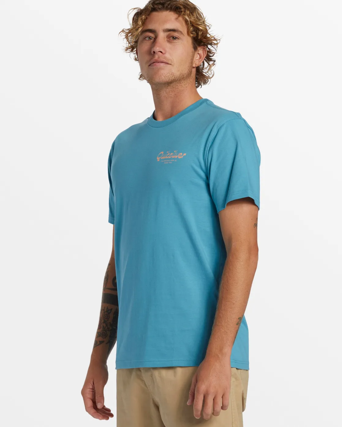 Quiksilver Tees>Island Mode T-Shirt - LARKSPUR