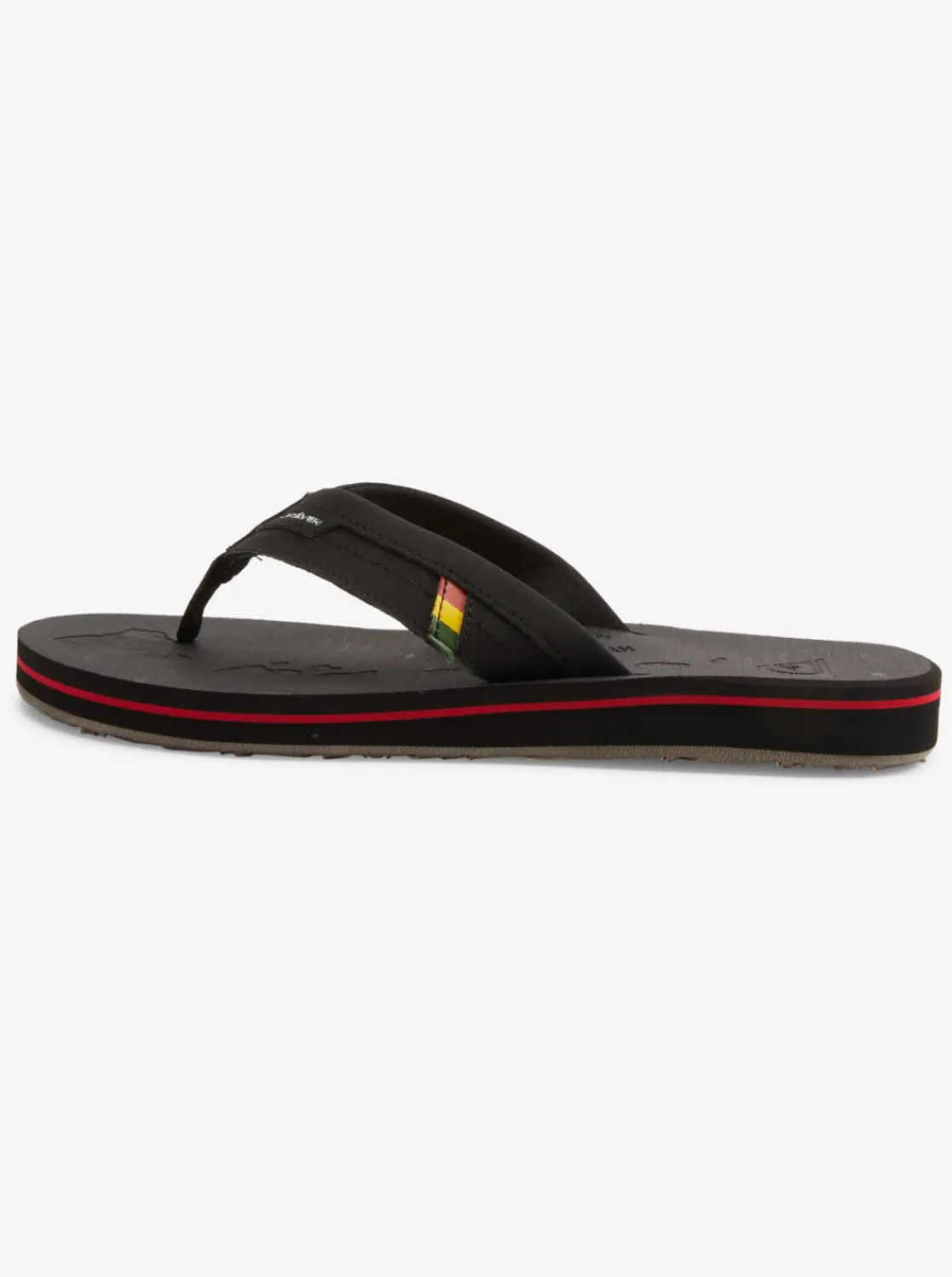 Quiksilver Sandals>Island Oasis Squish Sandals BLACK1